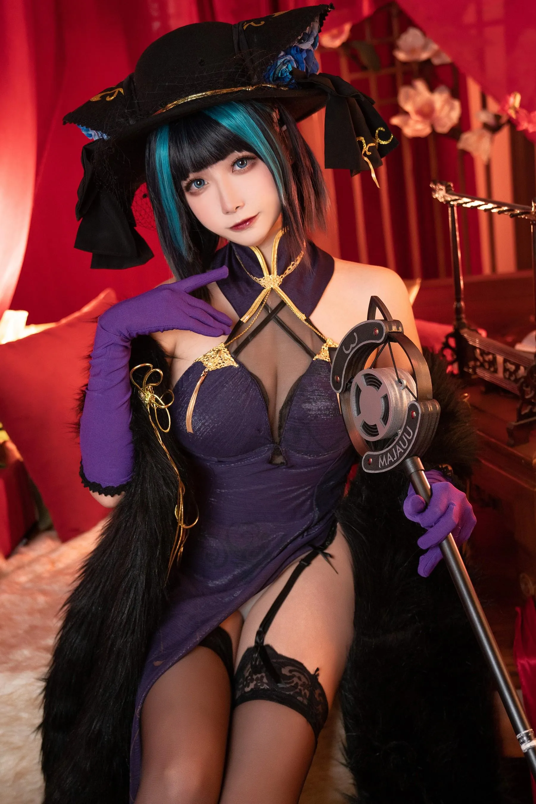 Momoko葵葵 – NO.37 碧蓝航线柴郡 音乐绚烂CaitSith [16P]插图1